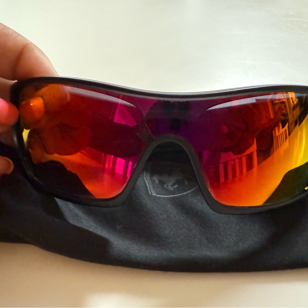 Used Oakley Black Sunglasses with Logo